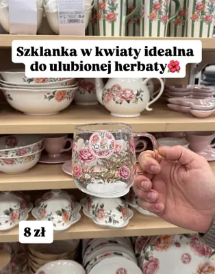 Szklanka w kwiaty promocja w Pepco