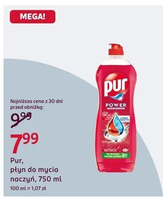 Płyn do mycia naczyń Power, 750 ml promocja w Rossmann