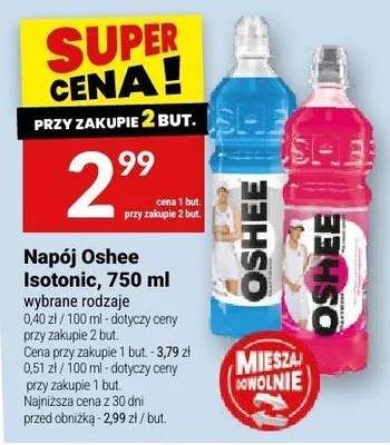 Napój Oshee Isotonic, 750 ml promocja w Twój Market