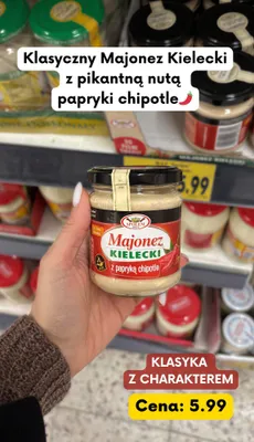 Majonez kielecki z papryką chipotle promocja w Kaufland