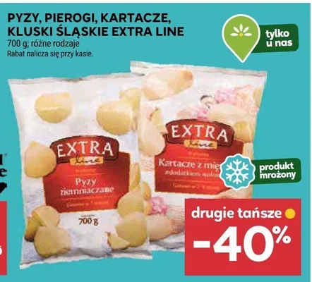 Pyzy, pierogi, kartacze, kluski śląskie Extra Line promocja w Stokrotka