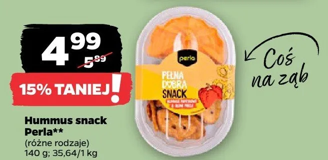 Hummus snack, różne rodzaje promocja w Netto