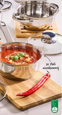 Garnek lub rondel z pokrywką 1,3 l promocja w Biedronka