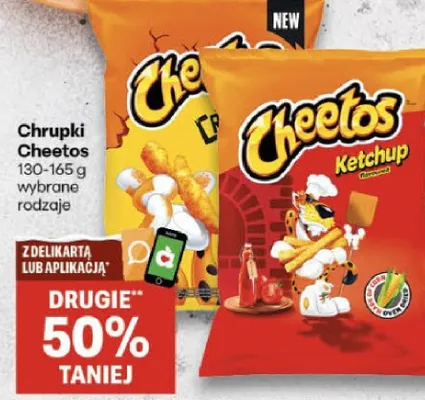Chrupki Cheetos wybrane rodzaje promocja w Delikatesy Centrum