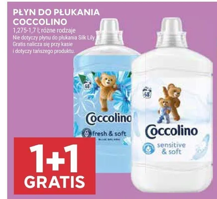Płyn do płukania Coccolino promocja w Stokrotka