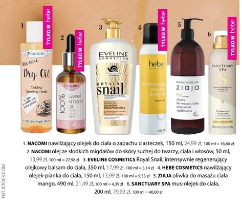 Balsam Eveline Cosmetics Royal Snail intensywnie regenerujący olejkowy do ciała 350 ml promocja w Hebe