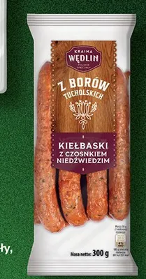 Kiełbaski z czosnkiem niedźwiedzim Polskie Specjały  promocja w Biedronka