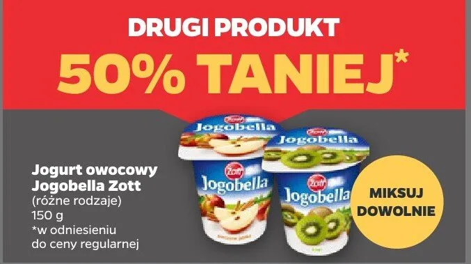Jogurt owocowy Jogobella (różne rodzaje) promocja w Netto