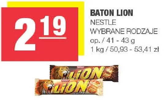Baton Lion promocja w SPAR