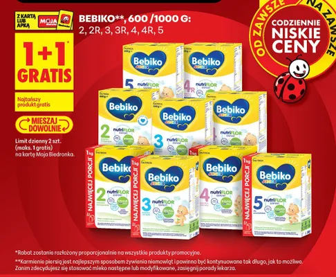 Mleko Bebiko 2 promocja w Biedronka