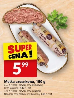 Metka czosnkowa, 150 g promocja w Twój Market