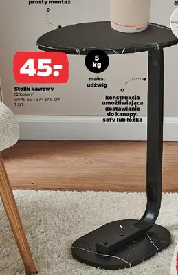Stolik kawowy dostawiany do kanapy promocja w Netto