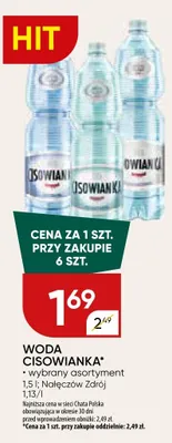 Woda Cisowianka promocja w Chata Polska