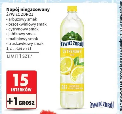 Napój niegazowany, różne rodzaje promocja w Intermarche
