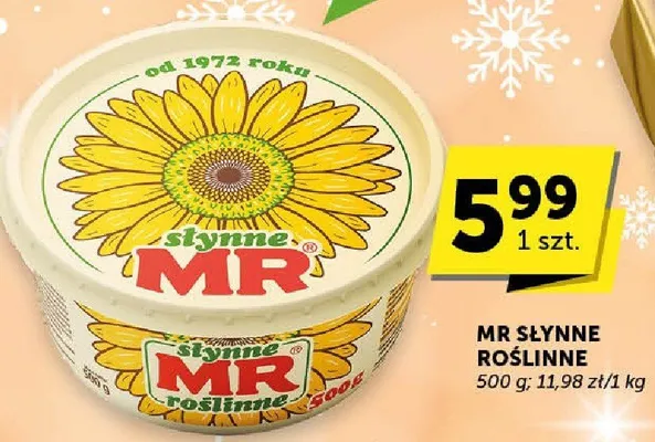 Margaryna MR słynne roślinne promocja w Euro Sklep