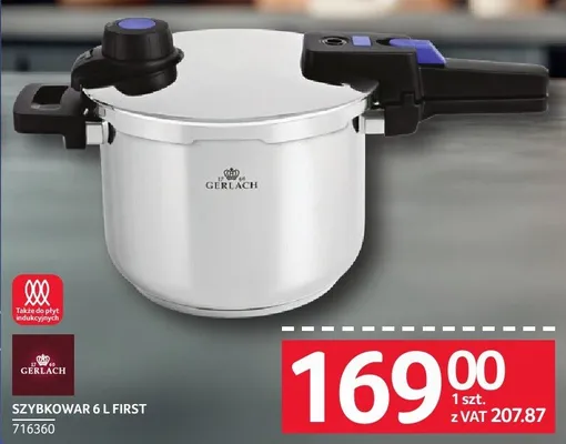 Szybkowar 6 l FIRST GERLACH promocja w Selgros