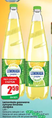 Lemoniada gazowana cytryna limonka  promocja w Dino
