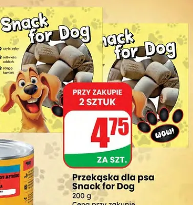 Przekąska dla psa Snack for Dog promocja w Dino