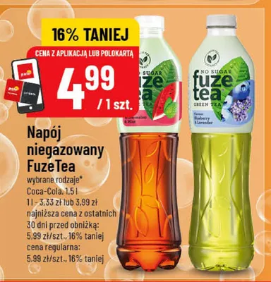 Napój niegazowany FuzeTea promocja w POLOmarket