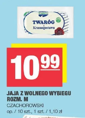 Jaja z wolnego wybiegu rozm. M Czachorowski promocja w SPAR