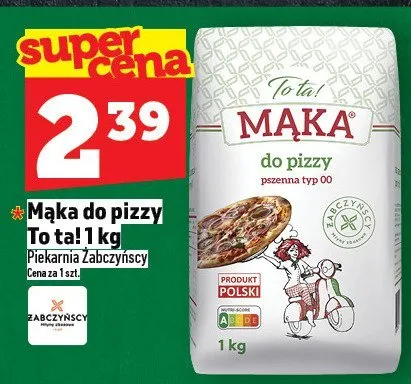 Mąka do pizzy To ta! 1 kg promocja w TOPAZ