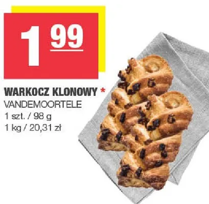 Warkocz klonowy Vandemoortele promocja w SPAR