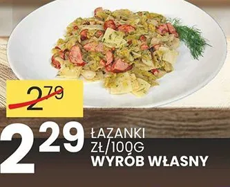 Łazanki zł/100g wyrób własny Wafelek promocja w Wafelek