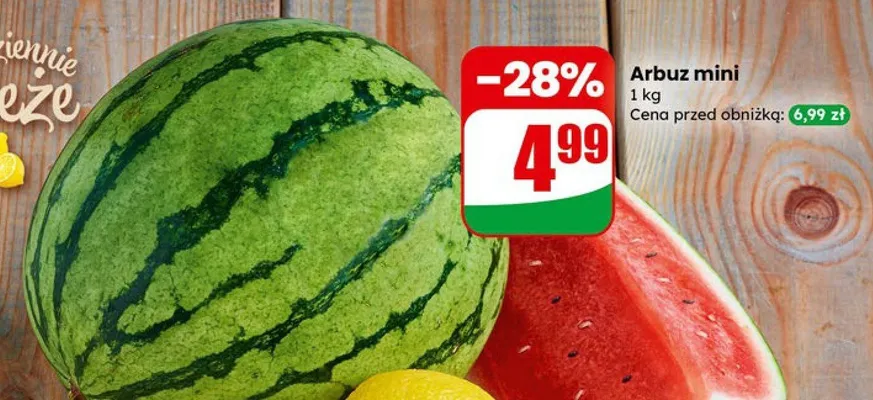Arbuz mini promocja w Dino