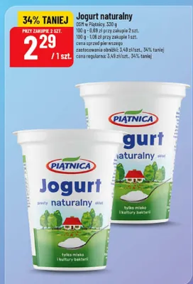Jogurt naturalny OSM w Piątnicy Piątnica promocja w POLOmarket