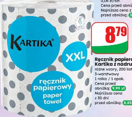 Ręcznik papierowy Kartika z nadrukiem promocja w Dino