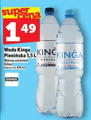 Woda Kinga Pienińska 1,5L promocja w TOPAZ
