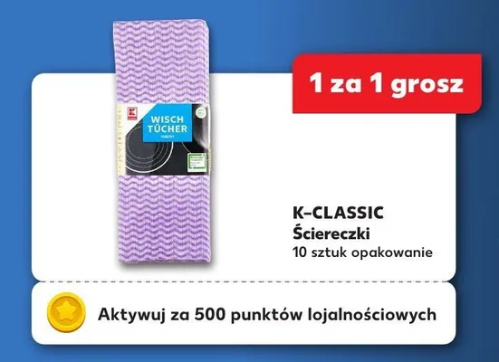 Ściereczki, 10 szt. K-Classic promocja w Kaufland