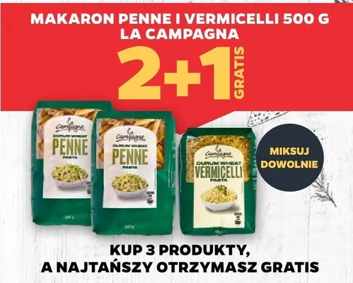 Makaron penne 500 g La Campagna promocja w Netto