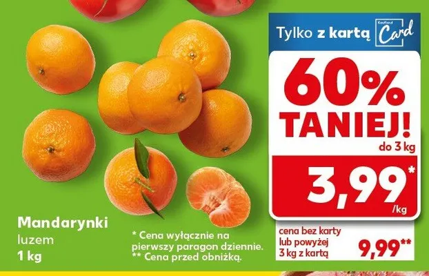 Mandarynki promocja w Kaufland