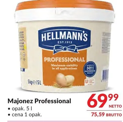 Majonez Hellmann's Professional promocja w Makro