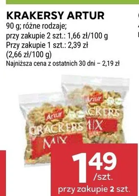 Krakersy Artur promocja w Stokrotka