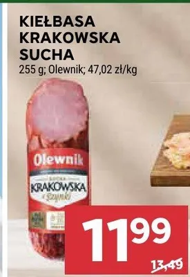 Kiełbasa krakowska sucha promocja w Stokrotka