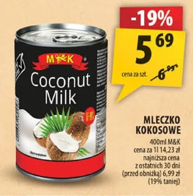 Mleczko kokosowe M&K promocja w Arhelan