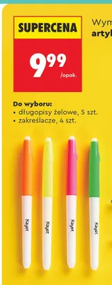 Zakreślacze, 4 szt. promocja w Biedronka