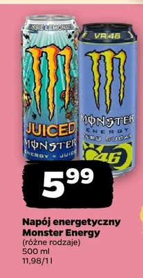 Napój energetyczny, różne rodzaje promocja w Netto
