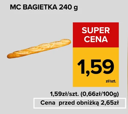 Bagietka MC Bagietka promocja w Supeco