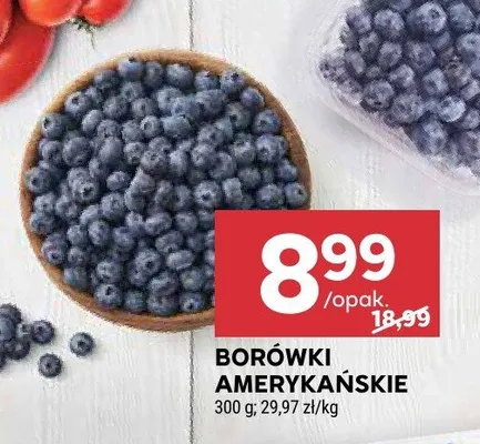 Borówki amerykańskie Carrefour targ świeżości promocja w Stokrotka