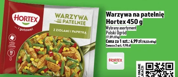 Warzywa na patelnię Hortex 450 g promocja