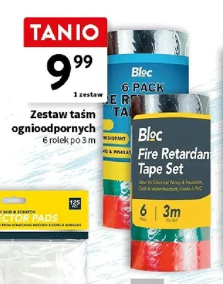 Zestaw taśm ognioodpornych Bloc promocja w Intermarche