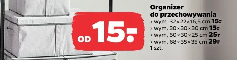 Organizer do przechowywania 50x30x25 cm promocja w Netto