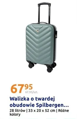 Walizka o twardej obudowie 33x20x52 cm, różne kolory promocja w Action