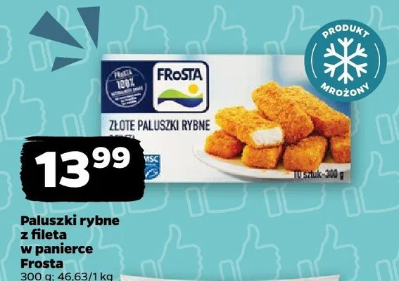 Paluszki rybne z fileta w panierce Frosta promocja w Netto