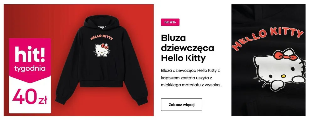 Bluza dziewczęca stitch promocja w Pepco