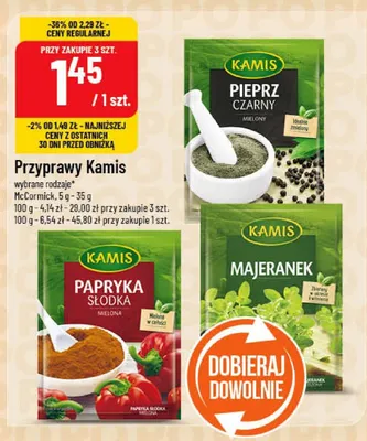 Przyprawy Kamis Papryka słodka promocja w POLOmarket