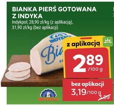 Pierś gotowana z indyka Indykpol Bisia promocja w Stokrotka